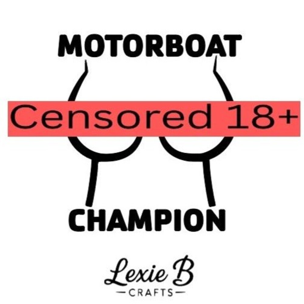 Motorboat Vinyl Decal adult Sticker Cup toolbox Laptop Decals 3 in gift for him